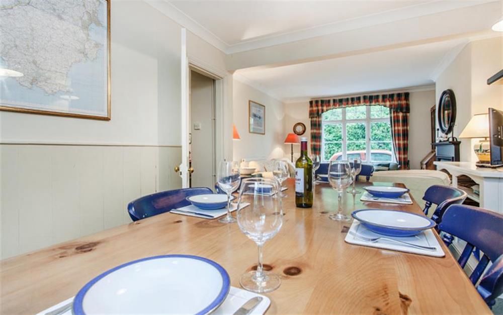 The dining table.  at Jubilee Cottage in Thurlestone