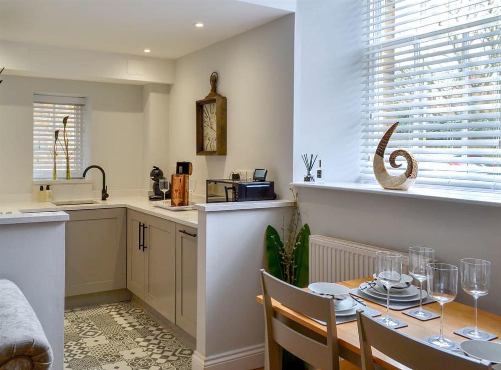 Kitchen and dining area at Jubilee House in Alnwick, Northumberland