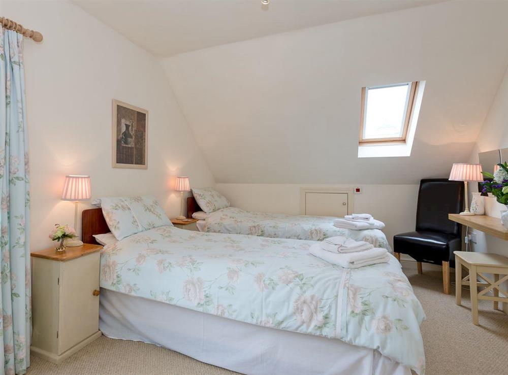 Twin bedroom at Jubilee Lodge in Watton, Norfolk