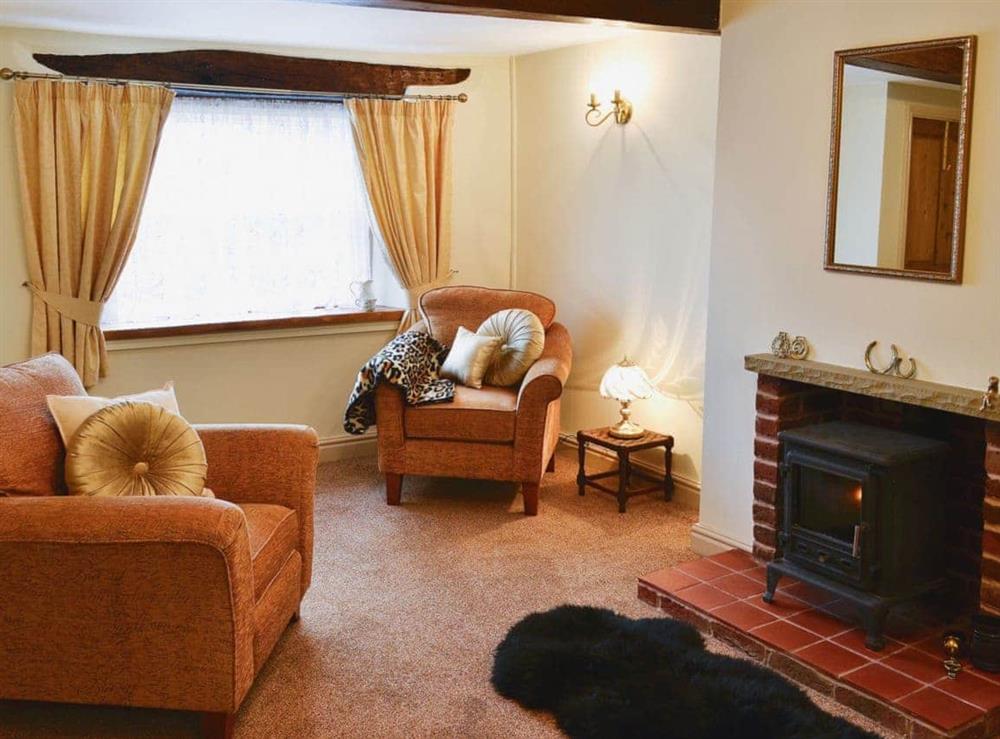 Living room at Jug and Glass Cottage in Nether Langwith, near Mansfield, Nottinghamshire