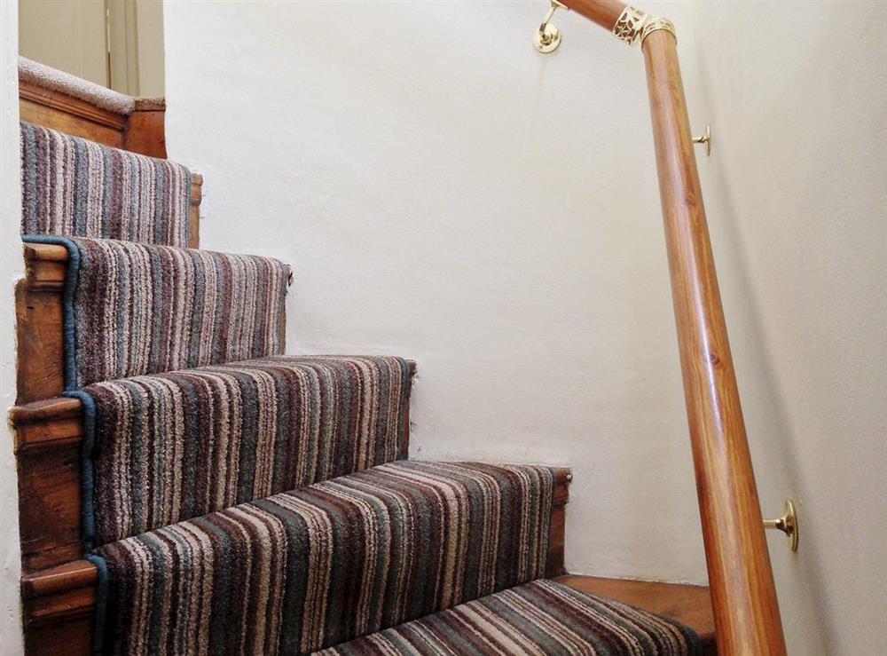 Staircase at Jug and Glass Cottage in Nether Langwith, near Mansfield, Nottinghamshire