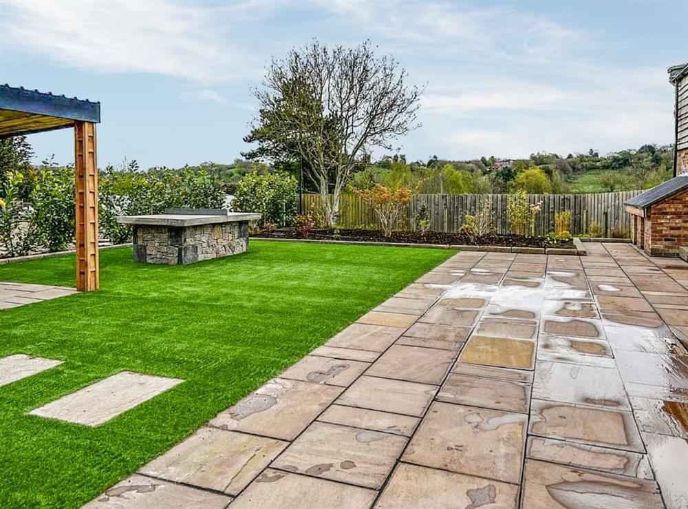 Garden at Juglans Barn in Belper, Derbyshire