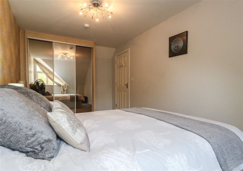 One of the 3 bedrooms at June Cottage, Wool