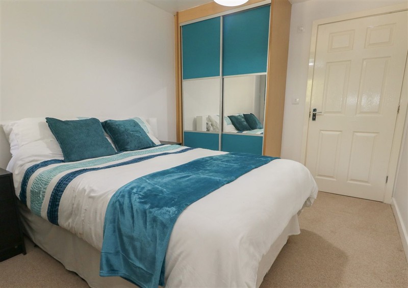 One of the bedrooms at June Cottage, Wool