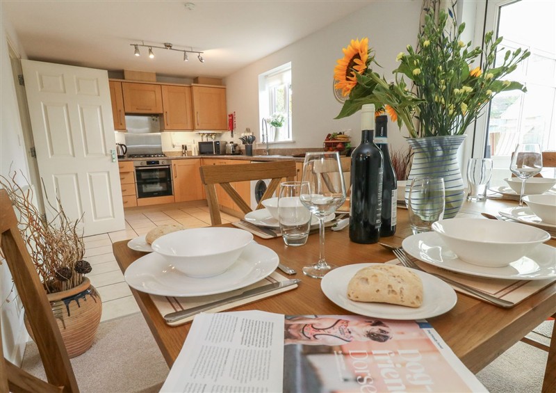 The dining area at June Cottage, Wool