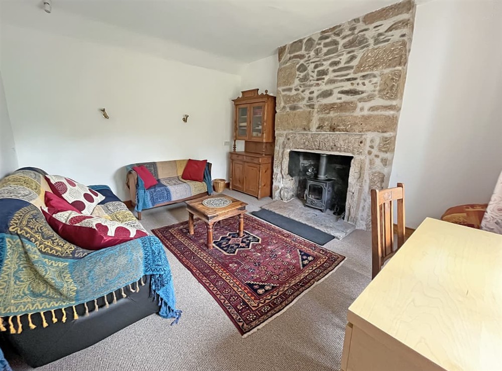 Living room at Juniper Cottage in Burgie, Morayshire