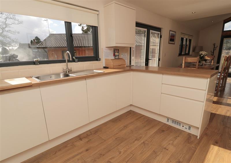 This is the kitchen at Juniper Lodge, Otterburn