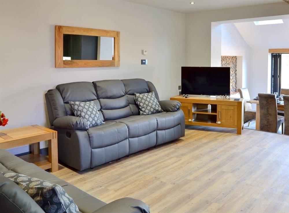 Living area at Jupiter Barn in Swafield, near North Walsham, Norfolk