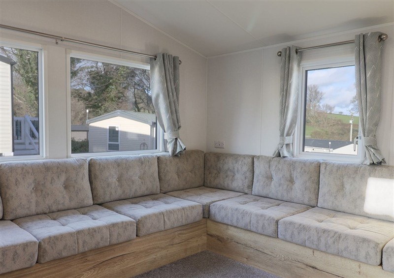 The living room at Jurassic Discovery, Charmouth