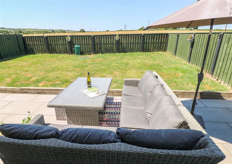 Enjoy a cup of tea on the patio