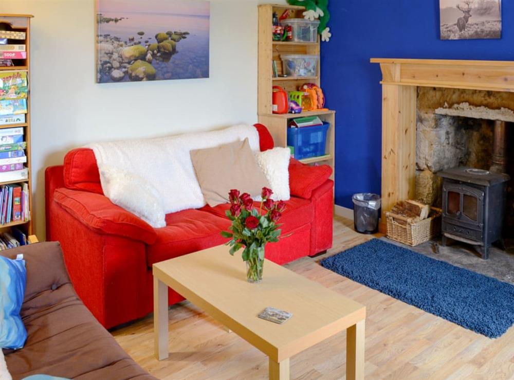 Comfortable and cosy living room at Kates Croft in Gartymore, near Helmsdale, Highlands, Sutherland