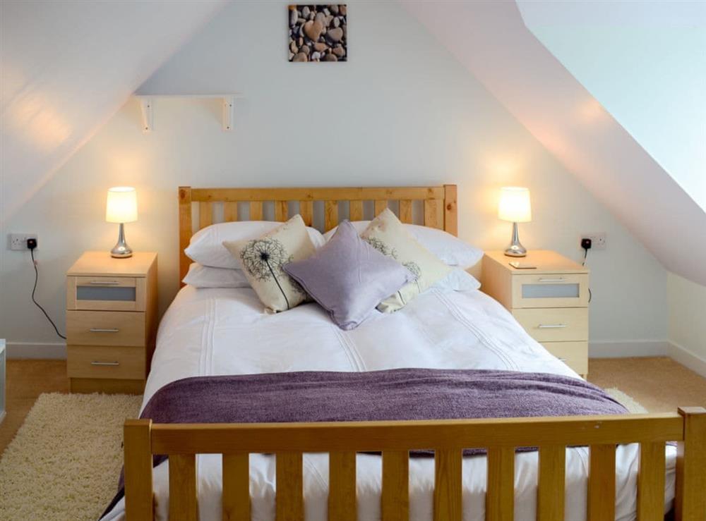 Comfortable double bedroom at Kates Croft in Gartymore, near Helmsdale, Highlands, Sutherland