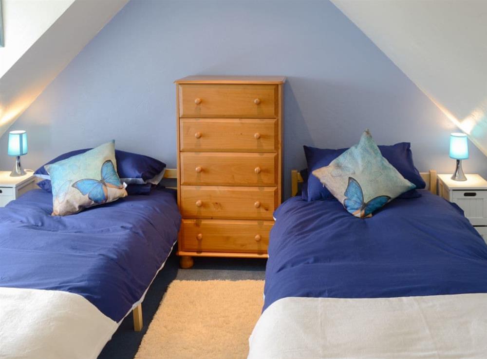 Twin bedroom at Kates Croft in Gartymore, near Helmsdale, Highlands, Sutherland