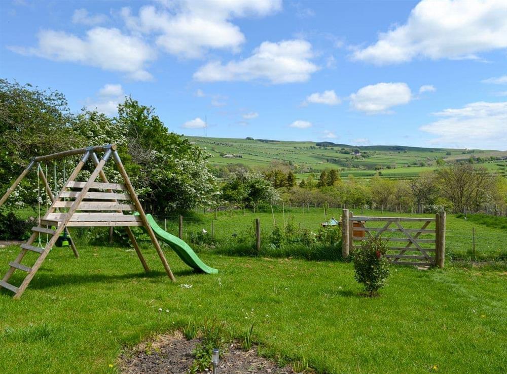 Children’s play area at Keats Barn in Ireby, near Wigton, Cumbria