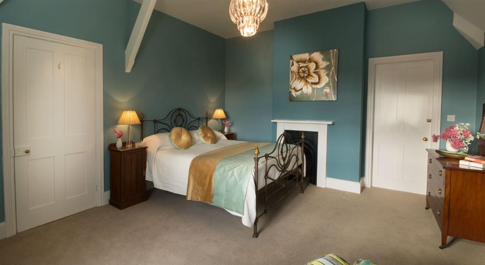 The double bedroom at Kedleston Park House in Derby, Derbyshire