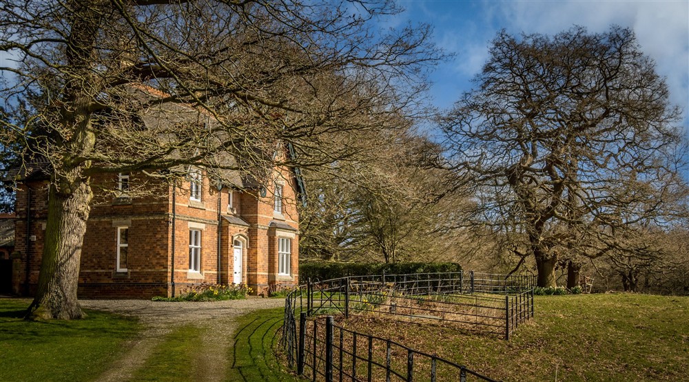 The drive to Kedleston Park House, Derbyshire at Kedleston Park House in Derby, Derbyshire