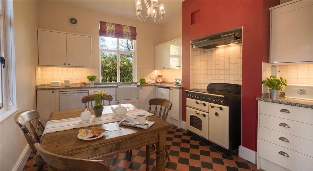 The kitchen at Kedleston Park House in Derby, Derbyshire