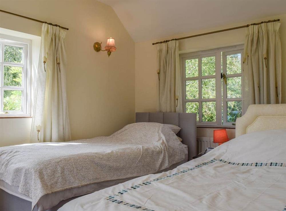 Twin bedroom at Keepers Cottage Annexe in North Luffenham, near Oakham, Leicestershire