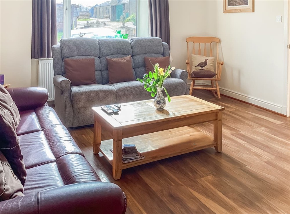 Living area at Keepers Cottage in Auchterless, Aberdeenshire