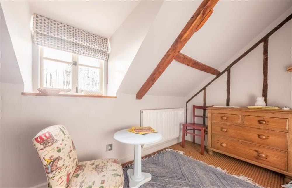 Bedroom four boasts exposed beams  at Keepers Cottage, Aylsham