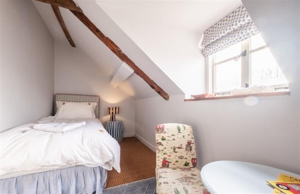 Bedroom four with a 3’ single bed  at Keepers Cottage, Aylsham