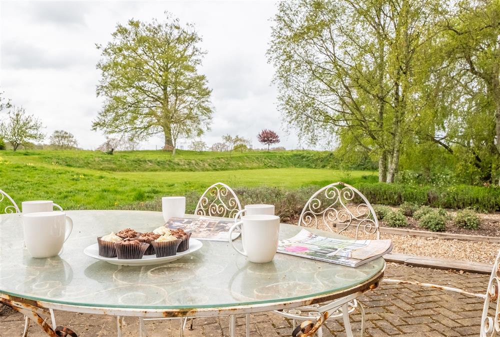 Enjoy the views whilst dining alfresco  at Keepers Cottage, Aylsham
