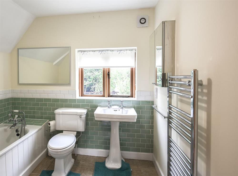 Bathroom at Keepers Cottage in Betchcott, near Church Stretton, Shropshire