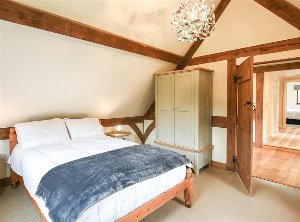Double bedroom at Keepers Cottage in Betchcott, near Church Stretton, Shropshire