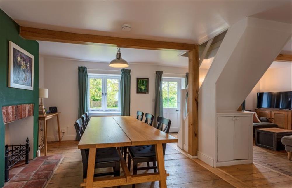 Large dining table at Keepers Cottage, Fring near Kings Lynn