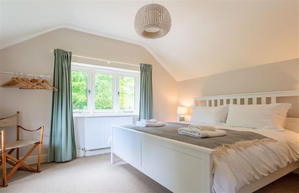 Master bedroom at Keepers Cottage, Fring near Kings Lynn