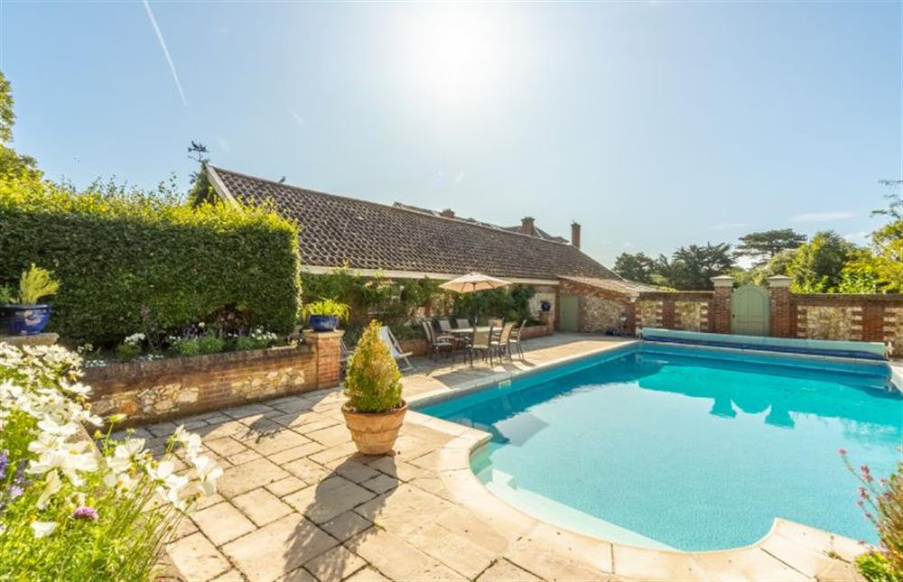 The estate swimming pool is available to book at Keepers Cottage, Fring near Kings Lynn
