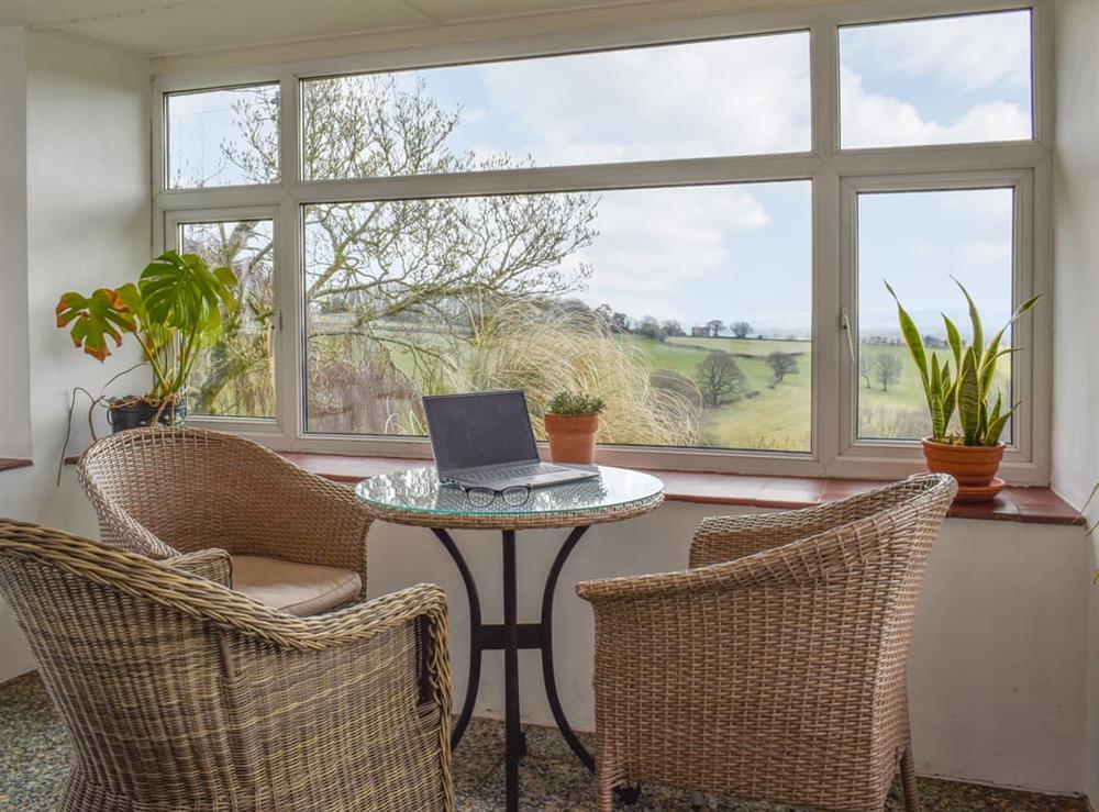 Sun room at Keepers Cottage in Garway Hill, near Hereford, Herefordshire