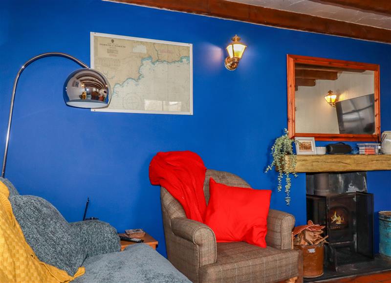 Relax in the living area at Keepers Cottage, Mevagissey