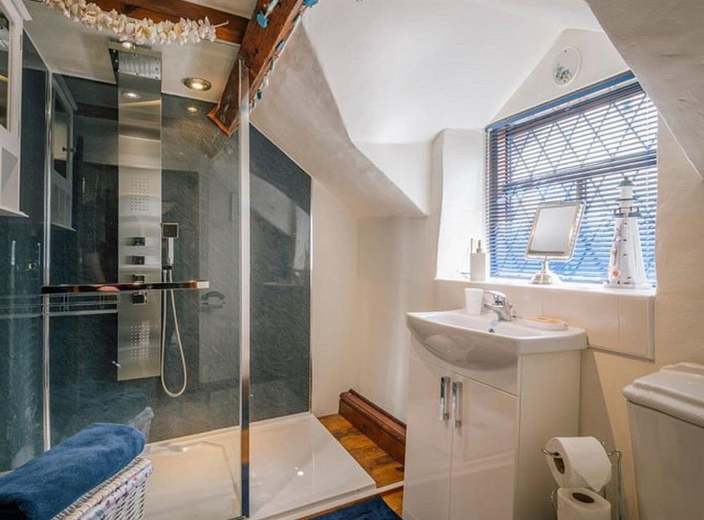 Shower room at Keepers Cottage in Red Wharf Bay, Anglesey, Gwynedd