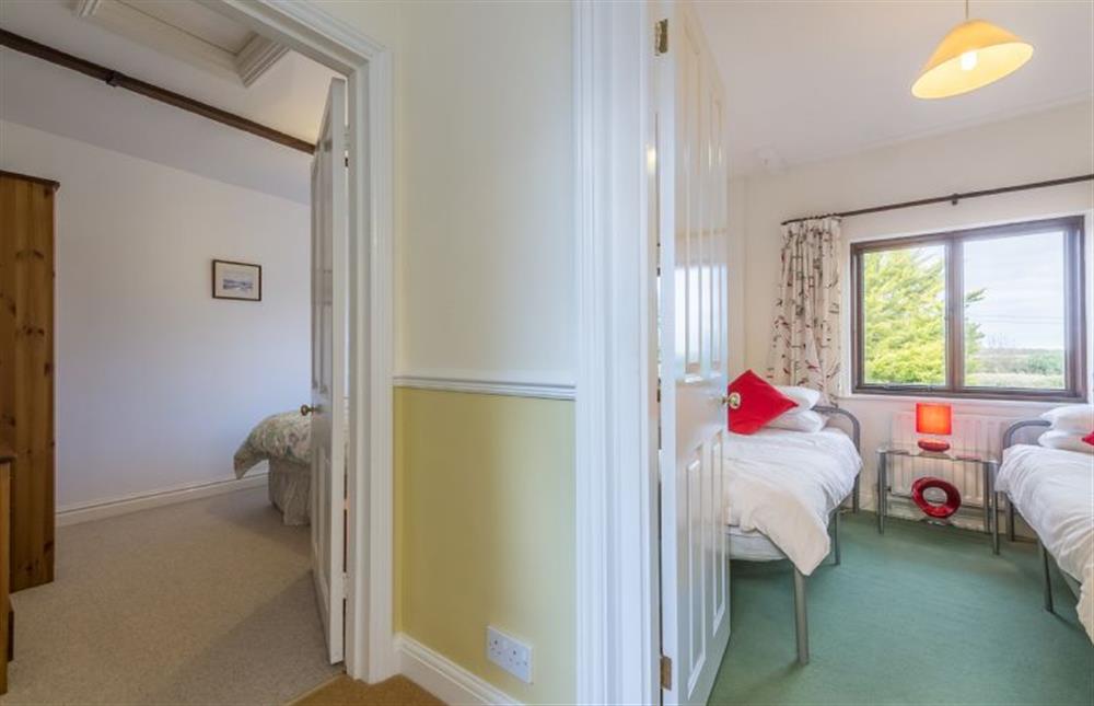 First floor: Bedrooms two and four at Keepers Cottage, West Barsham near Fakenham