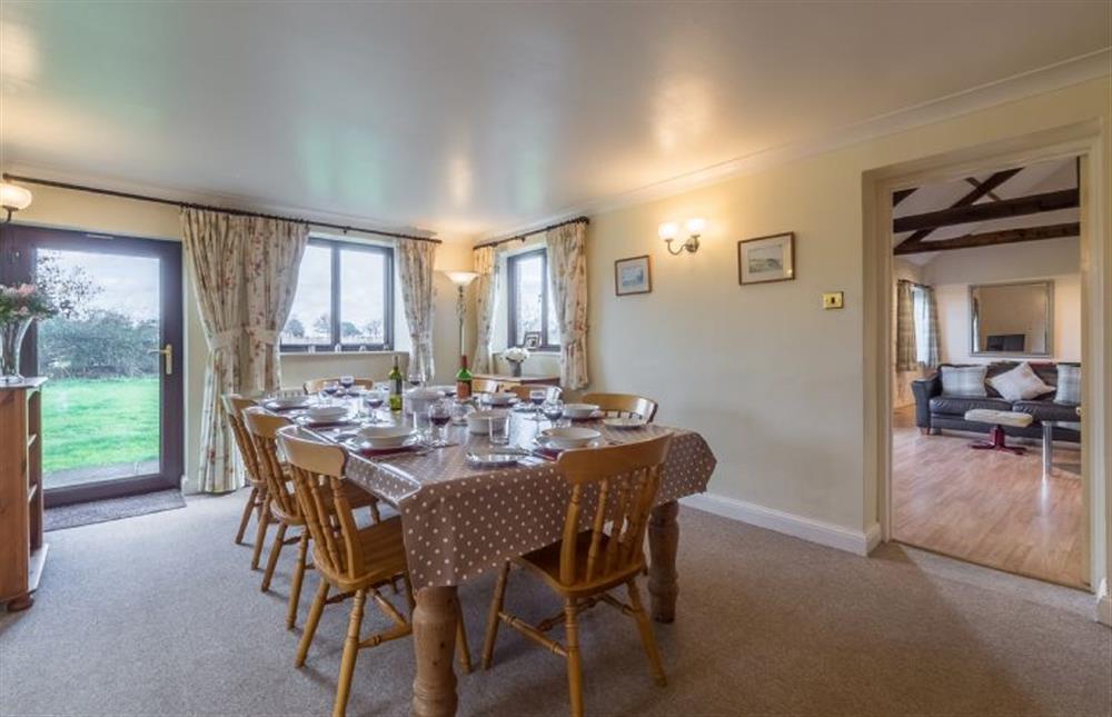 Ground floor: The dining room is bright and spacious at Keepers Cottage, West Barsham near Fakenham