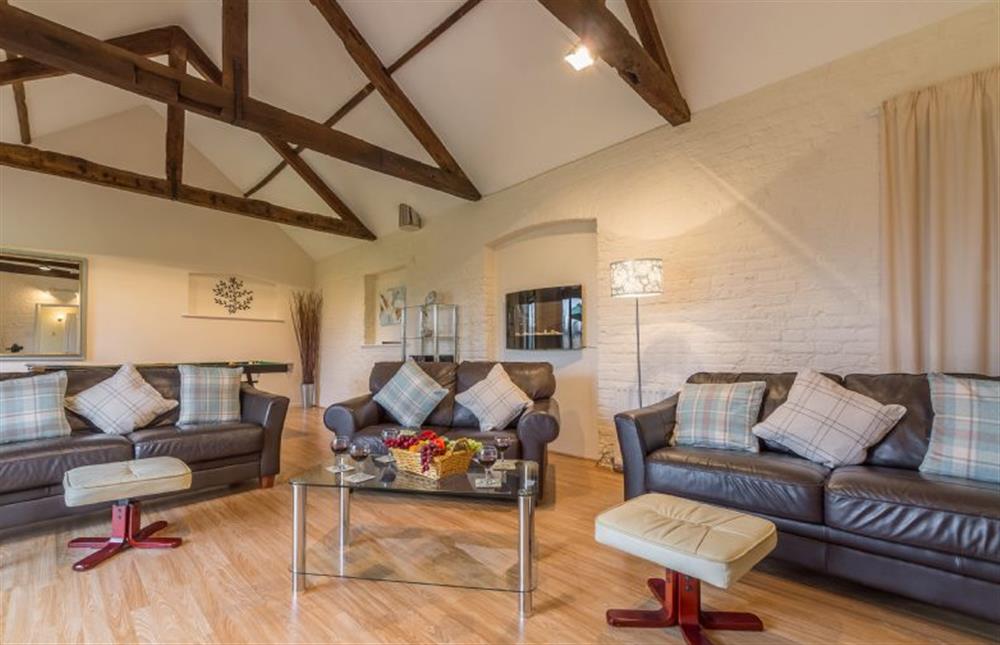 Ground floor: The gorgeous beamed sitting room at Keepers Cottage, West Barsham near Fakenham