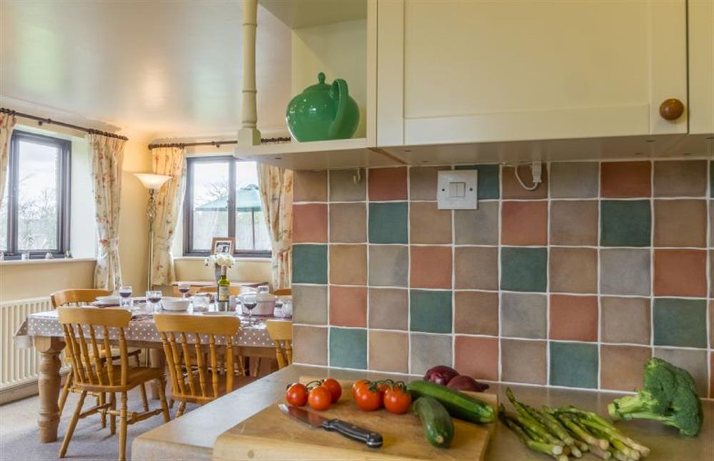 Ground floor: The kitchen is next to the dining room at Keepers Cottage, West Barsham near Fakenham