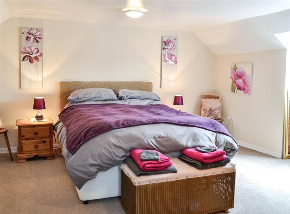 Double bedroom at Keepers Cottage in Whinnyhill, near Dumfries, Dumfriesshire