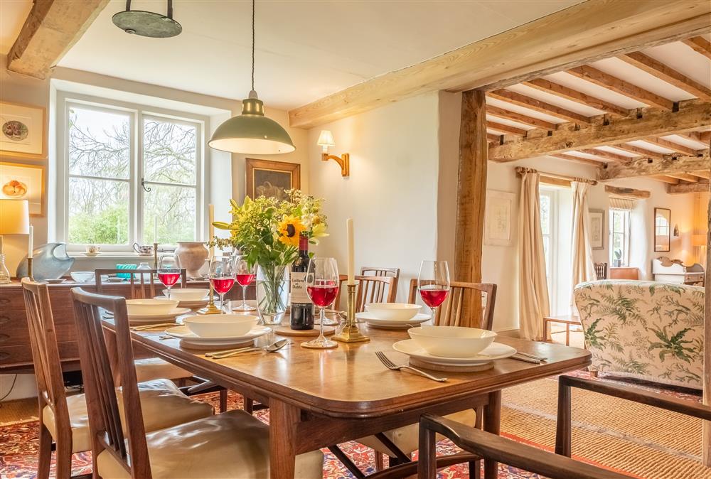 Dining room with views for guests to enjoy at Keepers Cottage, Wolterton