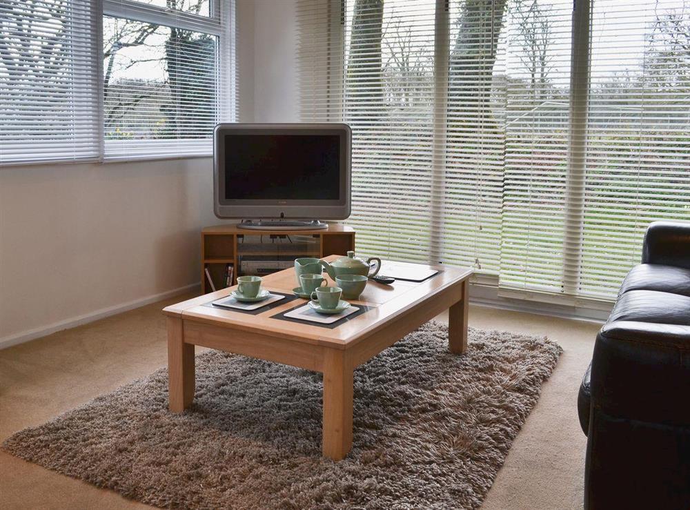 Living room at Keepers Wood in Bradworthy, near Holsworthy, Devon