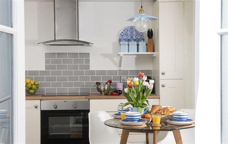 The kitchen at Keigwin Cottage, Cornwall