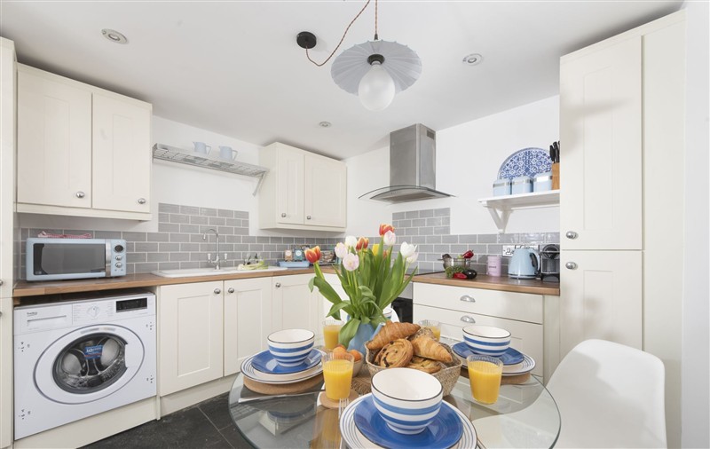 This is the kitchen at Keigwin Cottage, Cornwall