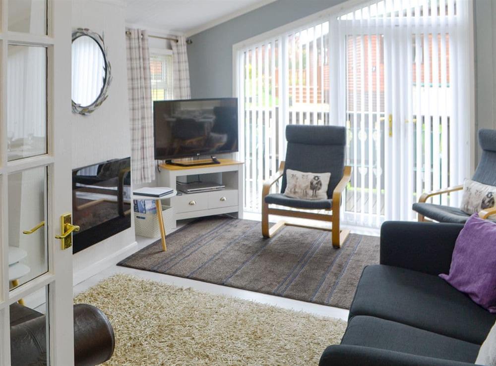 Comfortable living area at Keiths Kabin in Swarland, near Amble, Northumbria, Northumberland