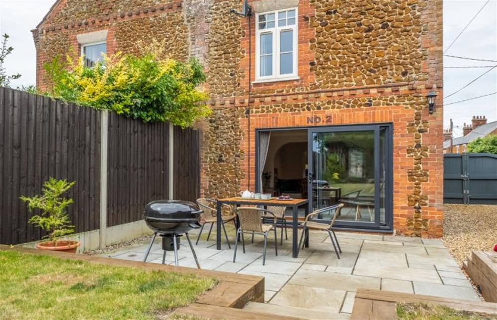 Barbecue and garden furniture at Ken Hill Cottage, Snettisham near Kings Lynn