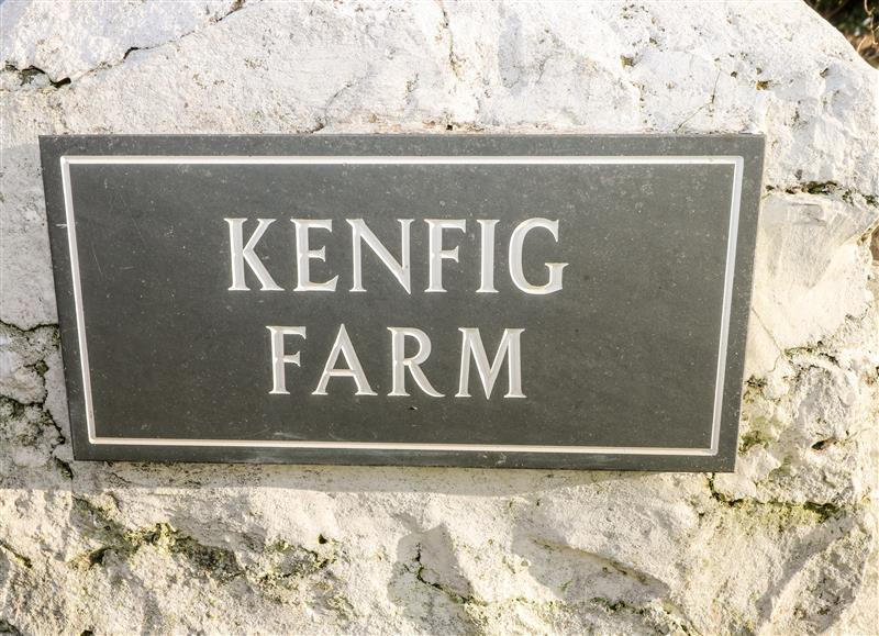The garden in Kenfig Farm at Kenfig Farm, Ton Kenfig near North Cornelly