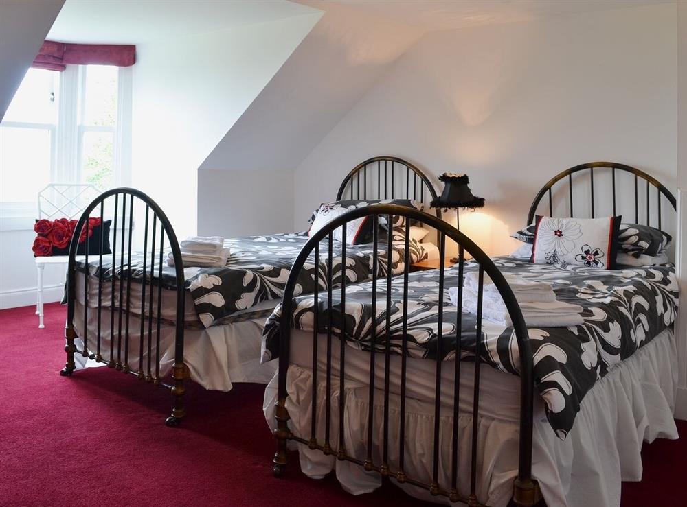 Twin bedroom at Kennels Cottage in Beauly, Inverness-Shire