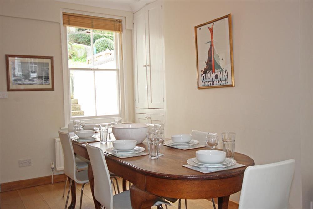 Dining area at Kennford in Coronation Road, Salcombe