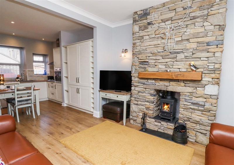 The living room at Kennie Cottage, Seahouses