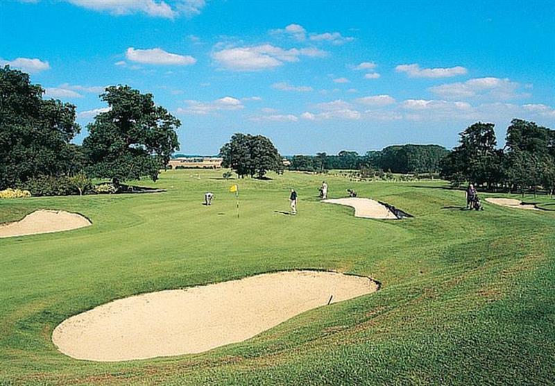 Golf course at Kenwick Woods Lodges in Lincolnshire, East of England